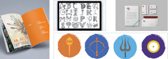 Alphabets and religion icons
