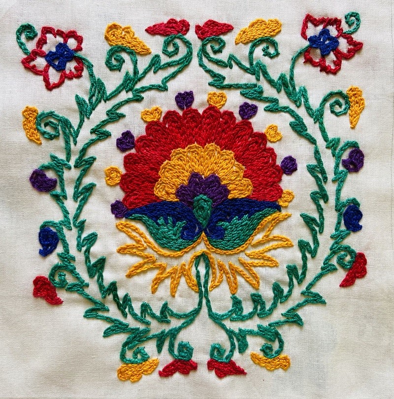 Kashida embroidery 